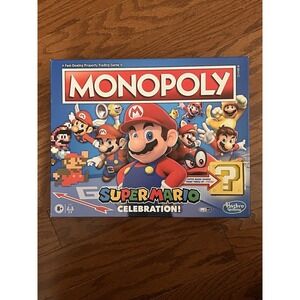 Monopoly Super Mario Celebration Edition Board Game Hasbro Complete in Box! VGC!